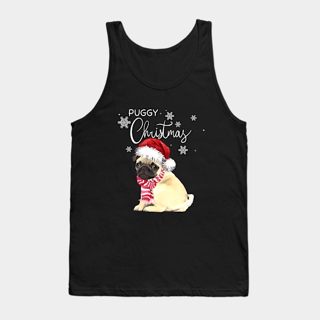 Pug Lovers Merry Christmas Tank Top by Collagedream